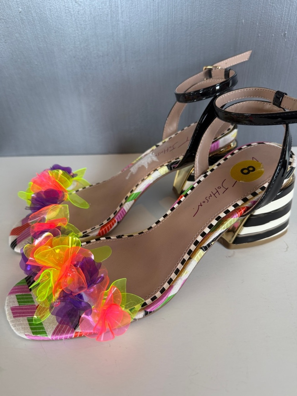 Betsy Johnson  Kove Floral Ankle-Strap Sandals